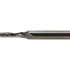 Spiral Router Bit: 5/32" Dia, 9/16" LOC, 1/4" Shank Dia, 1 Flute, Upcut