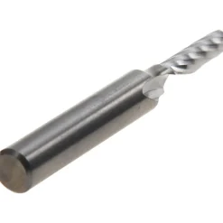 Spiral Router Bit: 5/32" Dia, 9/16" LOC, 1/4" Shank Dia, 1 Flute, Upcut