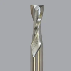 Spiral Router Bit: 3/8" Dia, 1" LOC, 3/8" Shank Dia, 2 Flute, Upcut