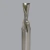 Spiral Router Bit: 3/16" Dia, 5/8" LOC, 1/4" Shank Dia, 2 Flute, Downcut