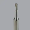 Spiral Router Bit: 1/8" Dia, 1/4" LOC, 1/4" Shank Dia, 1 Flute, Upcut