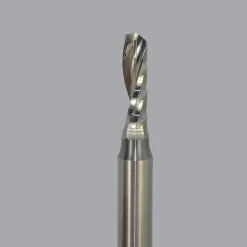 Spiral Router Bit: 3/16" Dia, 5/8" LOC, 1/4" Shank Dia, 1 Flute, Upcut