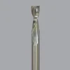 Spiral Router Bit: 1/4" Dia, 3/4" LOC, 1/4" Shank Dia, 2 Flute, Upcut