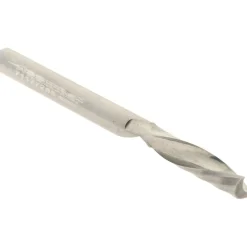 Spiral Router Bit: 1/8" Dia, 1/2" LOC, 1/8" Shank Dia, 1 Flute, Downcut