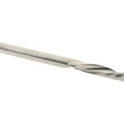Spiral Router Bit: 1/8" Dia, 1/2" LOC, 1/8" Shank Dia, 1 Flute, Downcut