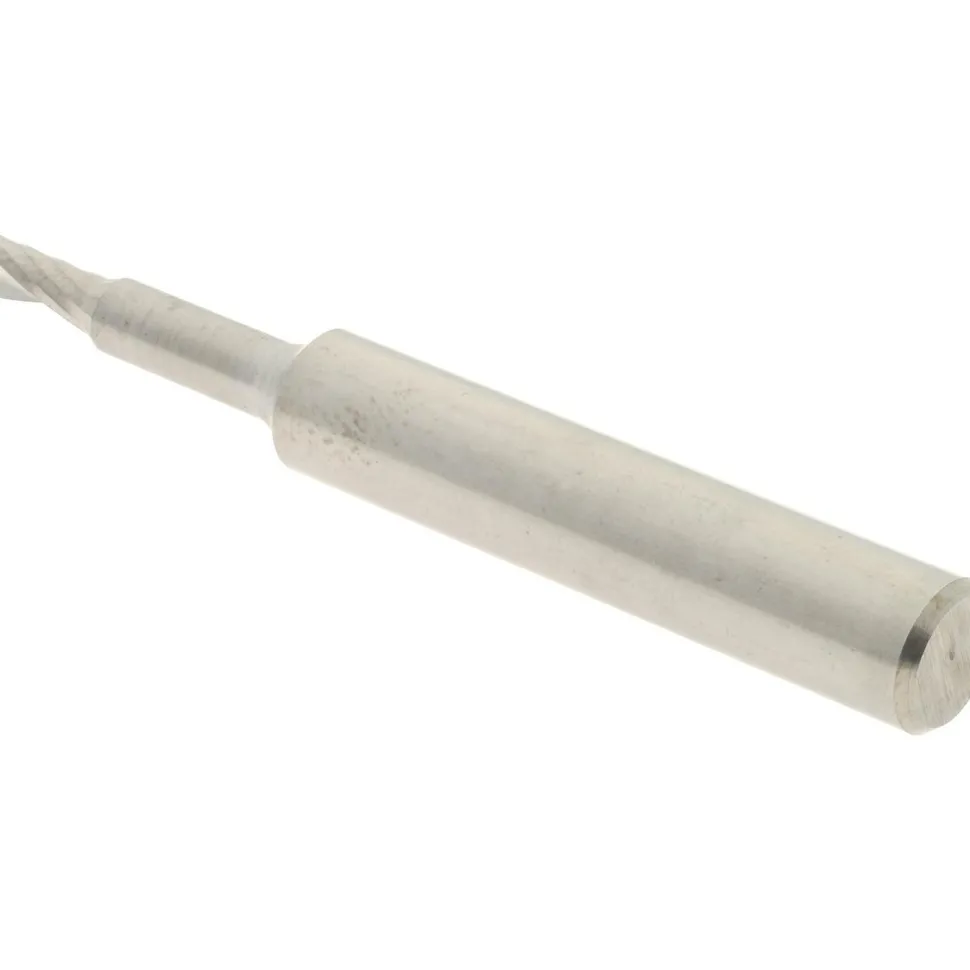 Spiral Router Bit: 1/8" Dia, 1/4" LOC, 1/4" Shank Dia, 1 Flute, Upcut