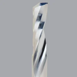 Spiral Router Bit: 1/4" Dia, 1-1/4" LOC, 1/4" Shank Dia, 1 Flute, Upcut