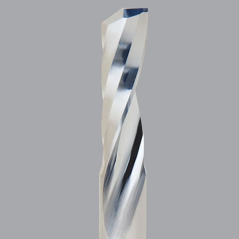 Spiral Router Bit: 1/4" Dia, 1-1/4" LOC, 1/4" Shank Dia, 1 Flute, Upcut