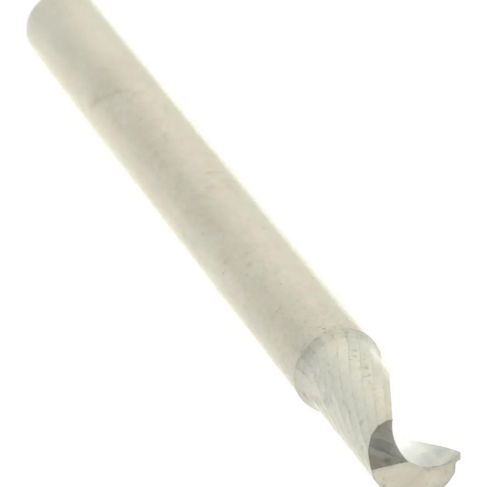 Spiral Router Bit: 1/8" Dia, 1/4" LOC, 1/8" Shank Dia, 1 Flute, Upcut