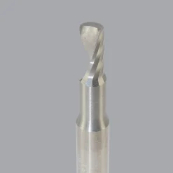 Spiral Router Bit: 3/16" Dia, 3/8" LOC, 1/4" Shank Dia, 1 Flute, Upcut