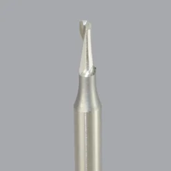 Spiral Router Bit: 1/8" Dia, 3/8" LOC, 1/4" Shank Dia, 1 Flute, Upcut