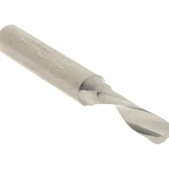 Spiral Router Bit: 3/16" Dia, 5/8" LOC, 1/4" Shank Dia, 1 Flute, Downcut