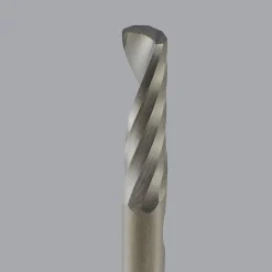 Spiral Router Bit: 1/8" Dia, 1/2" LOC, 1/8" Shank Dia, 1 Flute, Downcut