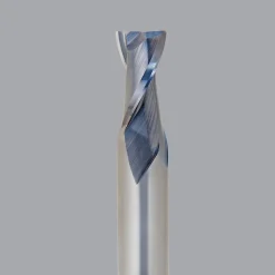 Spiral Router Bit: 1/4" Dia, 3/8" LOC, 1/4" Shank Dia, 2 Flute, Upcut