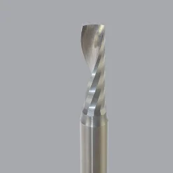 Spiral Router Bit: 7/32" Dia, 3/4" LOC, 1/4" Shank Dia, 1 Flute, Upcut
