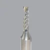 Spiral Router Bit: 1/8" Dia, 1/2" LOC, 1/4" Shank Dia, 1 Flute, Upcut