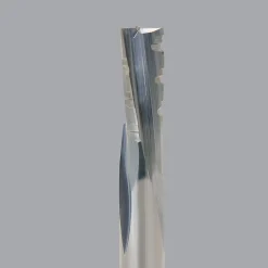 Spiral Router Bit: 3/8" Dia, 7/8" LOC, 3/8" Shank Dia, 3 Flute, Downcut