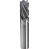 Spiral Router Bit: 1/4" Dia, 3/4" LOC, 1/4" Shank Dia, 6 Flute, Helical