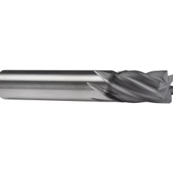 Spiral Router Bit: 1/4" Dia, 3/4" LOC, 1/4" Shank Dia, 6 Flute, Helical