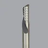 Spiral Router Bit: 1/4" Dia, 1-1/4" LOC, 1/4" Shank Dia, 1 Flute, Downcut