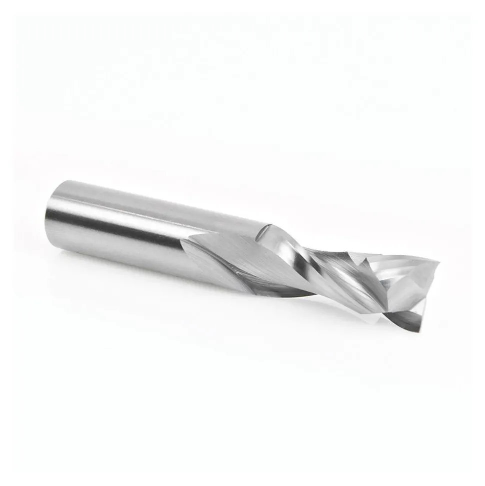 Spiral Router Bit: 1/2" Dia, 1-1/4" LOC, 1/2" Shank Dia, 2 Flute, Compression