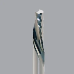 Spiral Router Bit: 3/16" Dia, 5/8" LOC, 3/16" Shank Dia, 1 Flute, Downcut