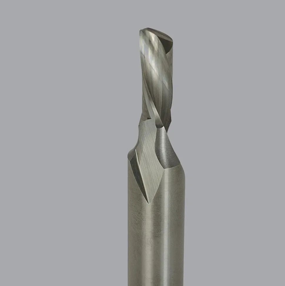 Spiral Router Bit: 5/16" Dia, 3/4" LOC, 1/2" Shank Dia, 1 Flute, Downcut