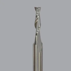 Spiral Router Bit: 5/32" Dia, 5/8" LOC, 1/4" Shank Dia, 2 Flute, Upcut
