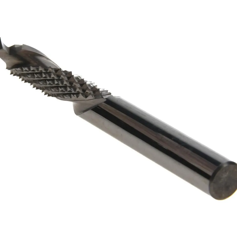 Spiral Router Bit: 1/4" Dia, 1/4" Shank Dia
