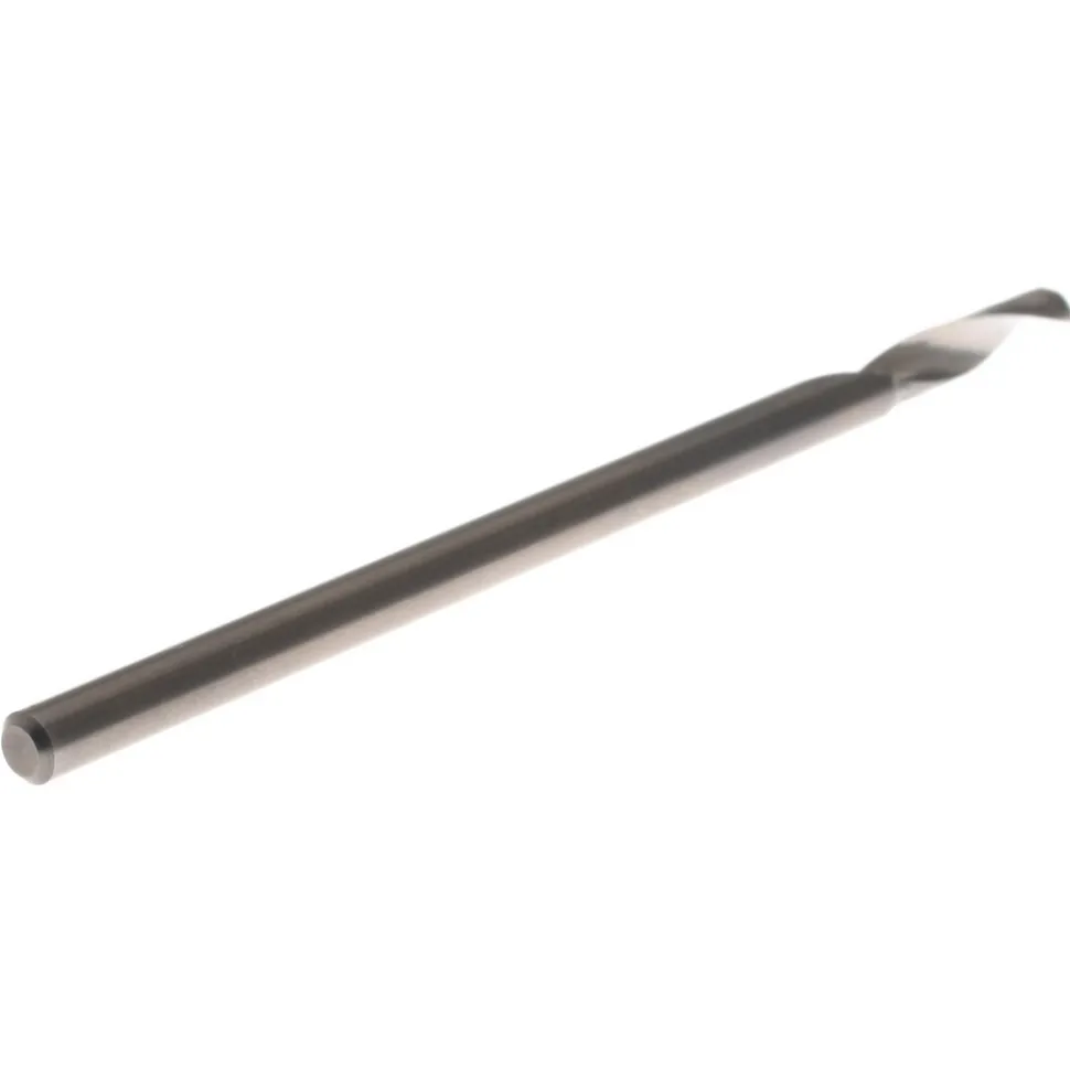Spiral Router Bit: 3.00 mm Dia, 12.00 mm LOC, 3.00 mm Shank Dia, 1 Flute, Upcut