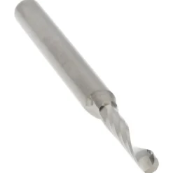Spiral Router Bit: 2.00 mm Dia, 10.00 mm LOC, 3.00 mm Shank Dia, 1 Flute, Upcut