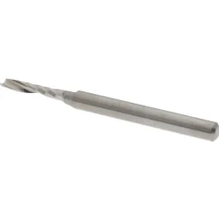 Spiral Router Bit: 2.00 mm Dia, 10.00 mm LOC, 3.00 mm Shank Dia, 1 Flute, Upcut