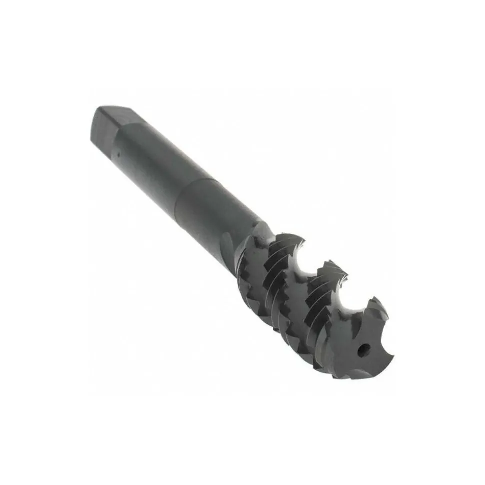 Spiral Flute Tap: 1/2-13, UNC, 3 Flute, Bottoming Chamfer, 2B Class of Fit, High-Speed Steel, Oxide Finish
