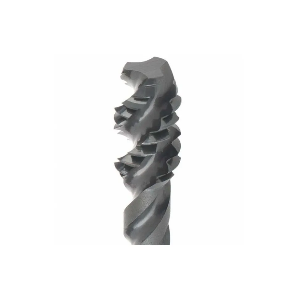 Spiral Flute Tap: 1/4-20, UNC, 3 Flute, Modified Bottoming Chamfer, 3B Class of Fit, Vanadium High-Speed Steel, Oxide Finish
