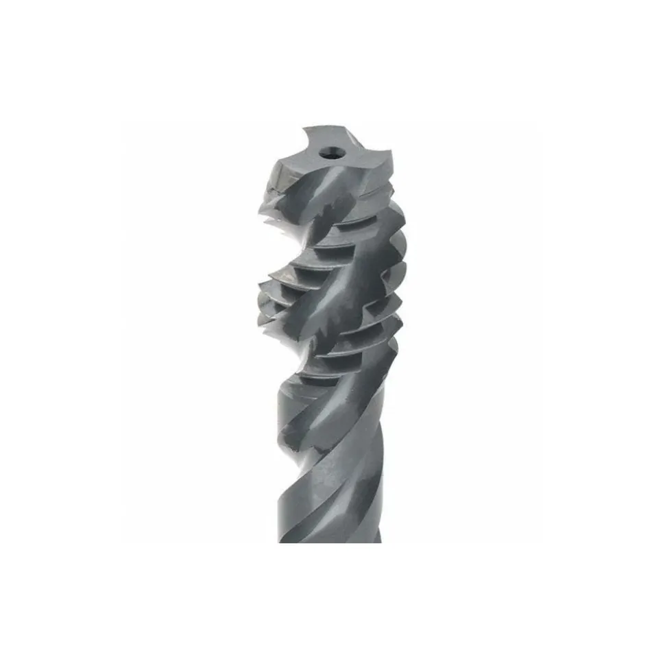 Spiral Flute Tap: 3/8-16, UNC, 3 Flute, Modified Bottoming Chamfer, 3B Class of Fit, Vanadium High-Speed Steel, Oxide Finish