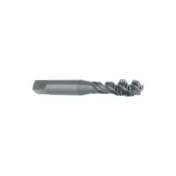 Spiral Flute Tap: 3/8-16, UNC, 3 Flute, Modified Bottoming Chamfer, 3B Class of Fit, Vanadium High-Speed Steel, Oxide Finish