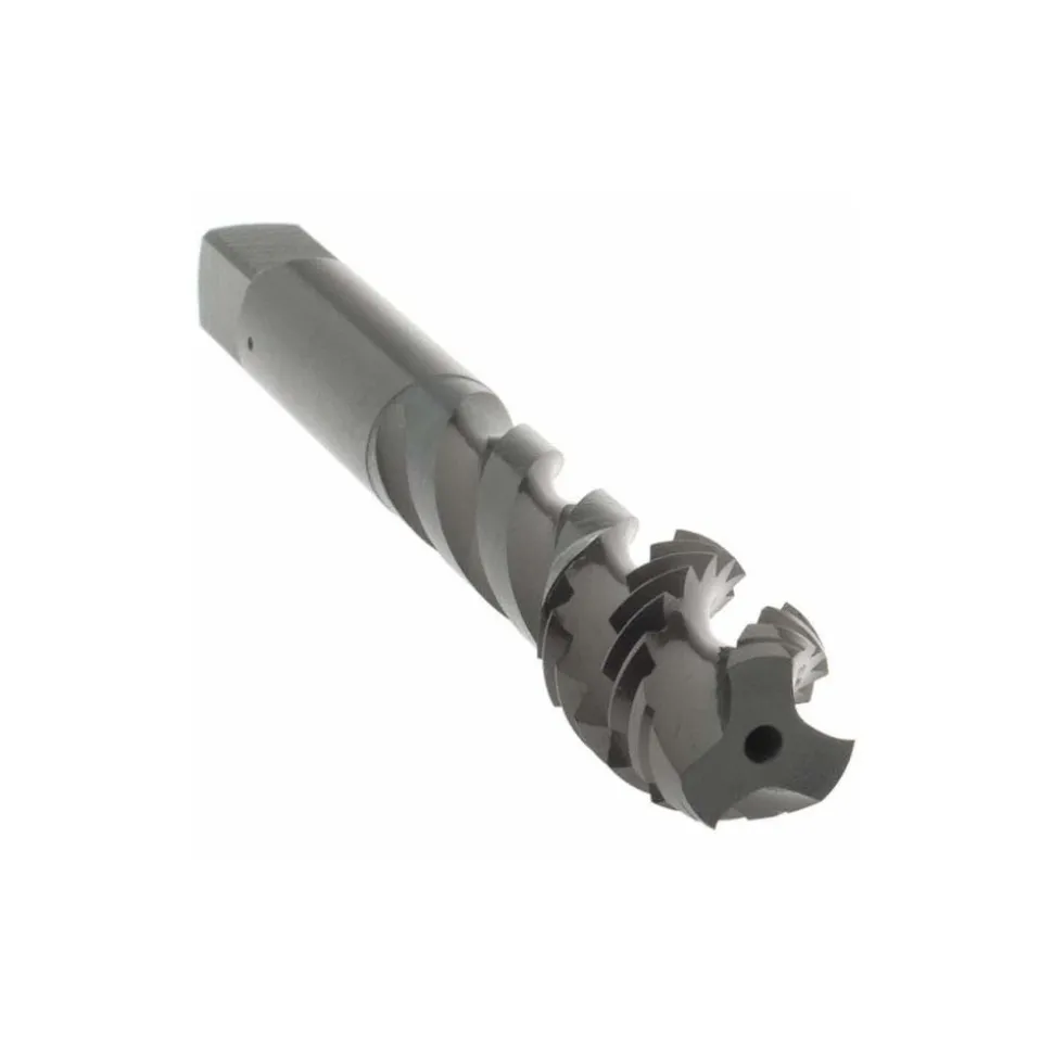 Spiral Flute Tap: 1/2-13, UNC, 3 Flute, Modified Bottoming Chamfer, 3B Class of Fit, Vanadium High-Speed Steel, Oxide Finish