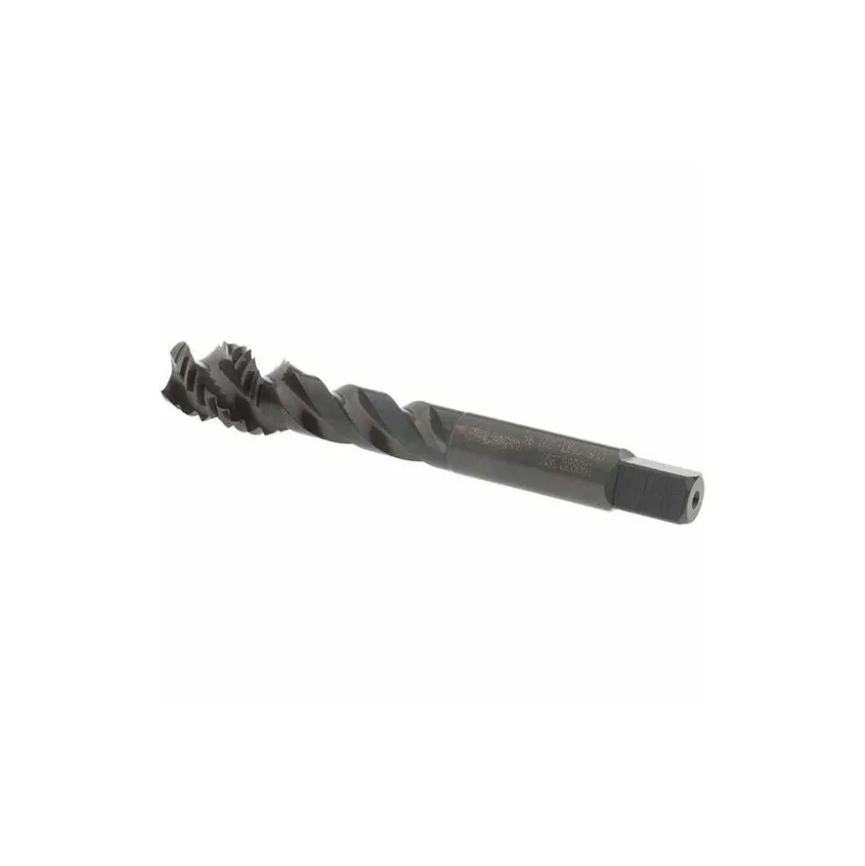 Spiral Flute Tap: 1/2-13, UNC, 3 Flute, Modified Bottoming Chamfer, 3B Class of Fit, Vanadium High-Speed Steel, Oxide Finish