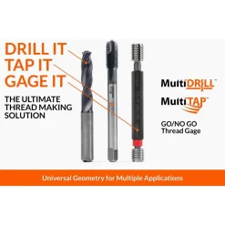 Spiral Flute Tap: 1/4-20, UNC, 3 Flute, Modified Bottoming Chamfer, 2B/3B Class of Fit, Cobalt, Oxide Finish