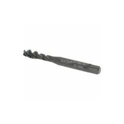 Spiral Flute Tap: 1/4-20, UNC, 3 Flute, Modified Bottoming Chamfer, 2B Class of Fit, Vanadium High-Speed Steel, Oxide Finish
