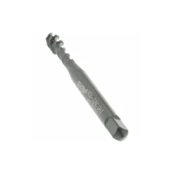 Spiral Flute Tap: #6-32, UNC, 3 Flute, Modified Bottoming Chamfer, 2B Class of Fit, Vanadium High-Speed Steel, Oxide Finish
