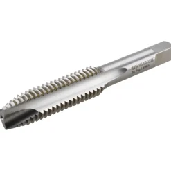 Spiral Point Tap: 1/2-13 UNC, 3 Flutes, Plug Chamfer, 3B Class of Fit, HSS, Bright/Uncoated Coated
