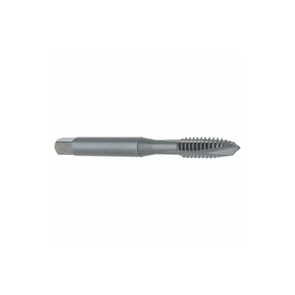 Spiral Point Tap: 1/4-20 UNC, 3 Flutes, Plug Chamfer, 3B Class of Fit, HSS-E Vanadium, Steam Oxide Coated