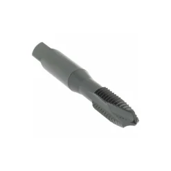 Spiral Point Tap: 3/8-16 UNC, 3 Flutes, Plug Chamfer, 3B Class of Fit, HSS-E Vanadium, Steam Oxide Coated