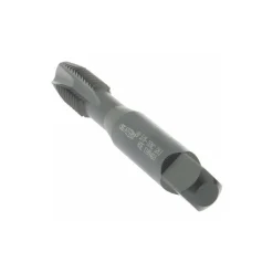 Spiral Point Tap: 3/8-16 UNC, 3 Flutes, Plug Chamfer, 3B Class of Fit, HSS-E Vanadium, Steam Oxide Coated