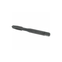 Spiral Point Tap: 1/4-20 UNC, 2 Flutes, Plug Chamfer, 2B Class of Fit, HSS, Steam Oxide Coated