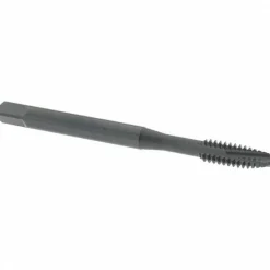 Spiral Point Tap: #10-24 UNC, 3 Flutes, Plug Chamfer, 2B Class of Fit, HSS-E Vanadium, Steam Oxide Coated
