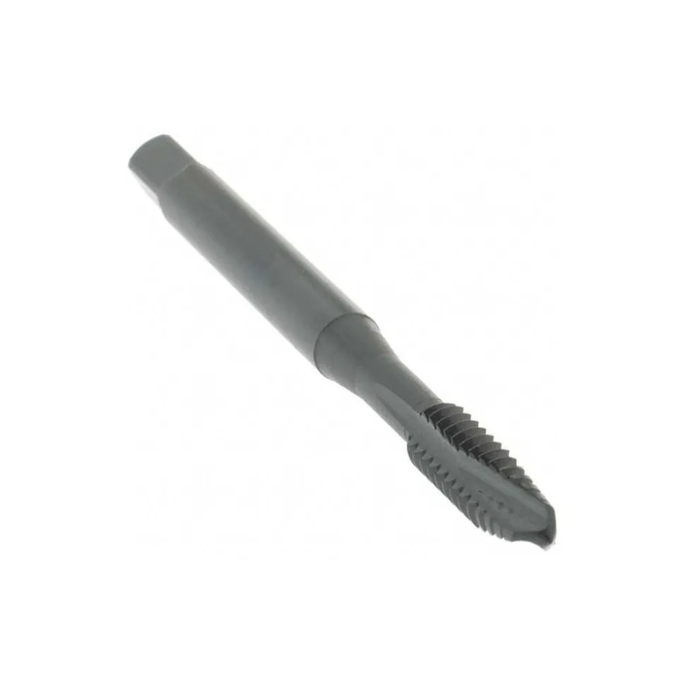 Spiral Point Tap: #10-24 UNC, 3 Flutes, Plug Chamfer, 2B Class of Fit, HSS-E Vanadium, Steam Oxide Coated