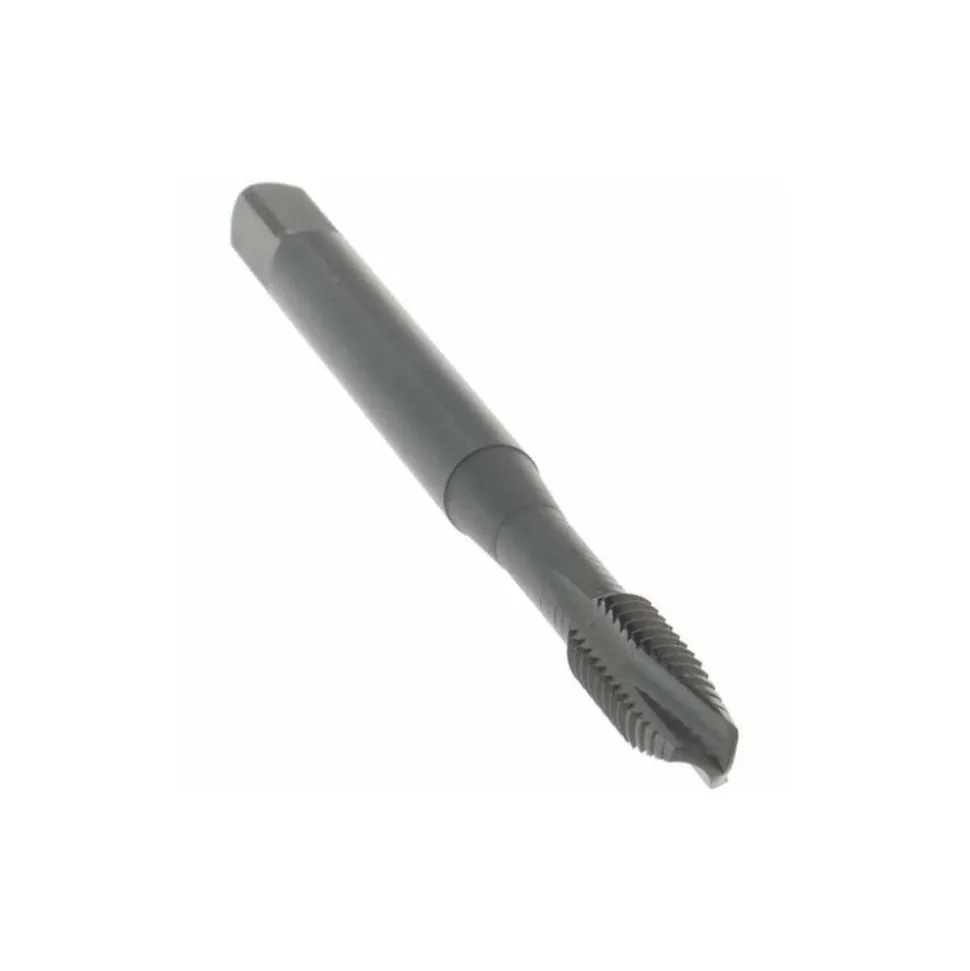 Spiral Point Tap: #8-32 UNC, 3 Flutes, Plug Chamfer, 2B Class of Fit, HSS-E Vanadium, Steam Oxide Coated