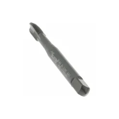 Spiral Point Tap: #8-32 UNC, 3 Flutes, Plug Chamfer, 2B Class of Fit, HSS-E Vanadium, Steam Oxide Coated
